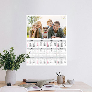 Poster Calendrier photo personnalisé 2026
