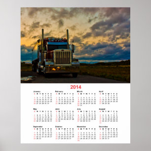 Poster Calendrier Truck Stop Sky 2014