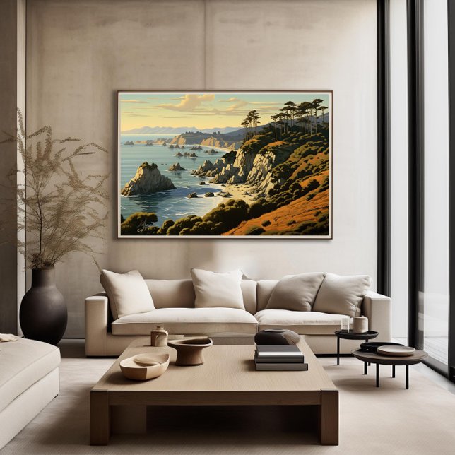 Poster California Central Coast (Créateur téléchargé)