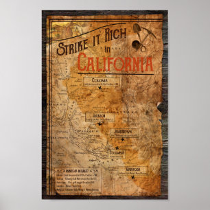 Poster California Gold Rush