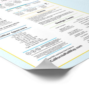 Poster California Rail Map v2.00 - 25/03/2017