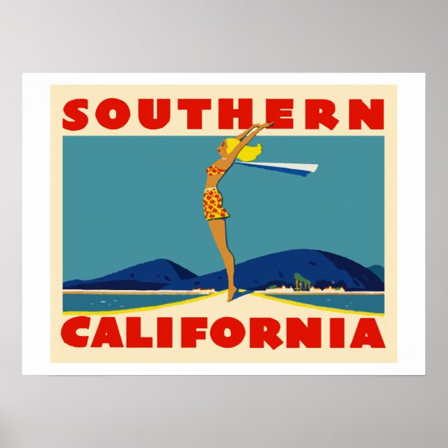 Poster Californie du Sud (Devant)