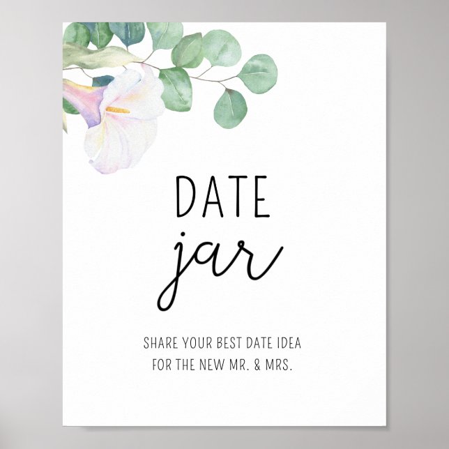 Poster Calla - idées de soirée en amoureux. Jeu de jar de (Devant)