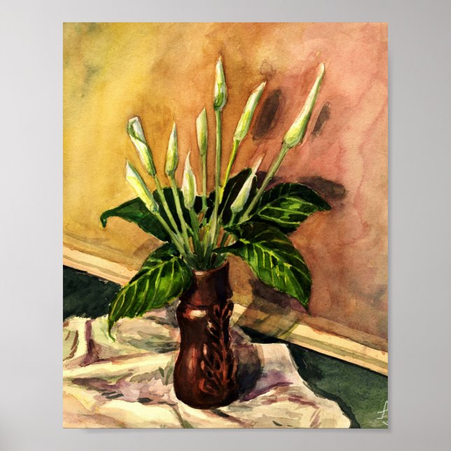Poster Calla lilies (Devant)