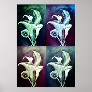Poster Calla Lilly - Motif rétro