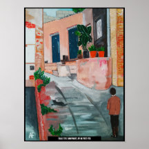 Calle Del San Miguel Peinture d'Alfred Fox