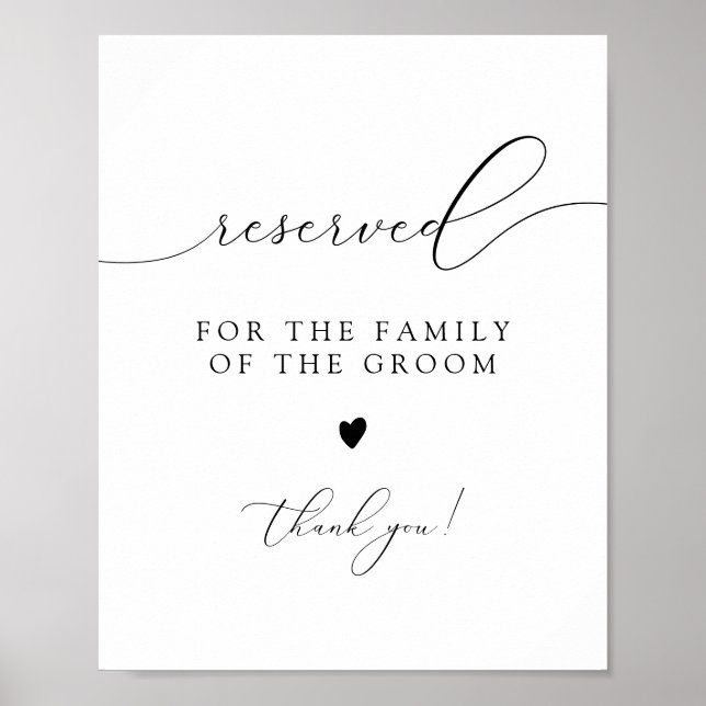 Poster Calligraphie ASHER réservée pour la famille de la  (Devant)