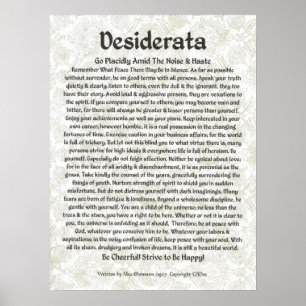 Poster Calligraphie Ehrmann-Médiévale maximum d'affiche