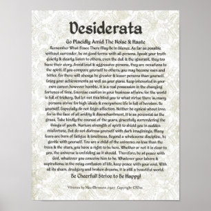 Poster Calligraphie Ehrmann-Médiévale maximum d'affiche