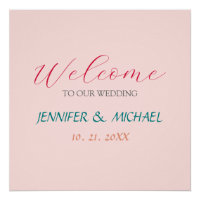 Calligraphie Élégant Mariage de Bienvenue