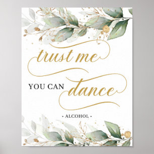 Poster Calligraphie eucalyptus croyez-moi vous pouvez dan
