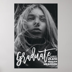 Poster Calligraphie moderne Minimale pleine photo Graduat