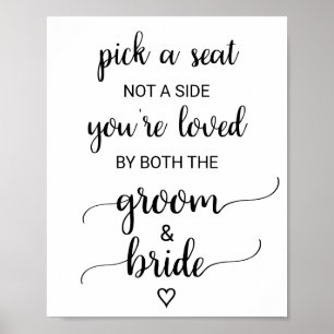 Poster Calligraphie Noire Simple Choisir Un Panneau De Si