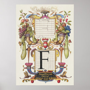 Poster Calligraphie vintage