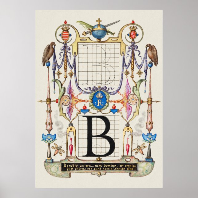 Poster Calligraphie vintage (Devant)