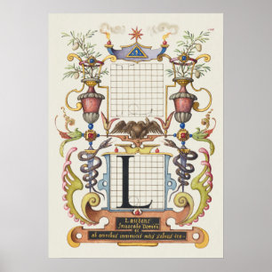 Poster Calligraphie vintage