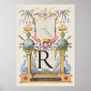 Poster Calligraphie vintage