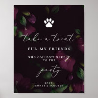 Calligraphie violette Animaux de compagnie Pawty F
