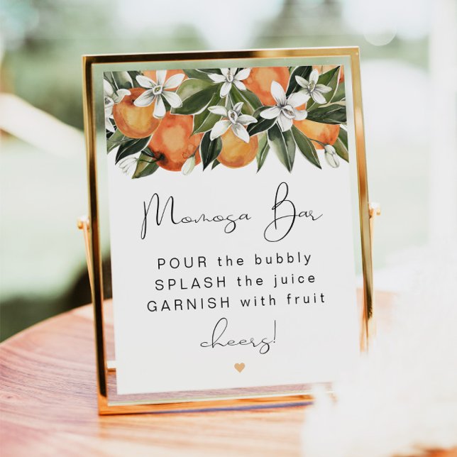 Poster CALLIOPE Citrus Orange Clementine MOMosa Bar (Créateur téléchargé)