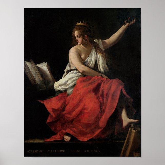 Poster Calliope, Muse de la poésie épique (Devant)