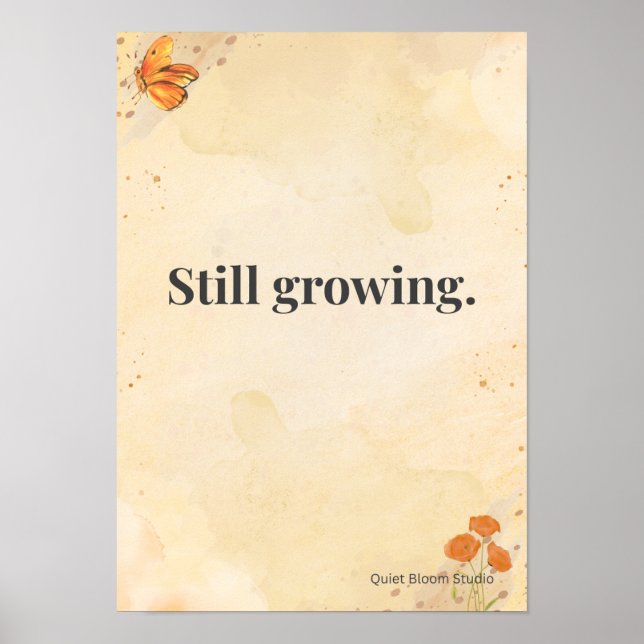 Poster Calm Student Wall Art (Devant)