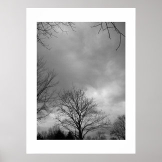 Poster Calme avant la toile de tempête