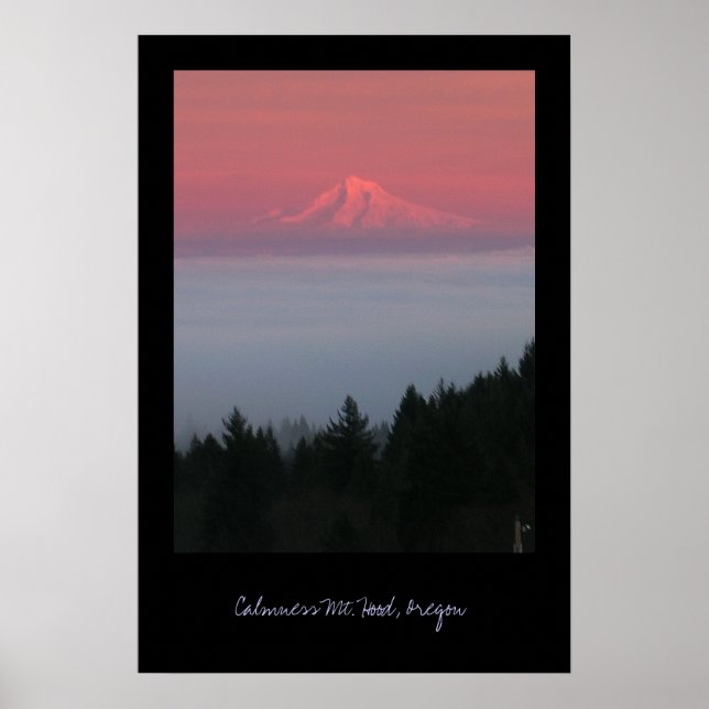 Poster Calme, Mt Hood, Oregon (Devant)