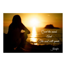 Calmer l'Esprit Âme Parle Inspirant Coucher de Sol