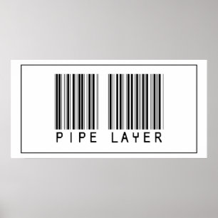 Poster Calque de tuyau de code barre