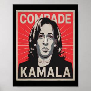 Poster Camarade Kamala Shirt Drôle Porte Perle Politique