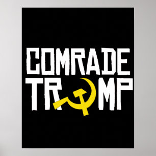 Poster Camarade Trump — Conception anti-Trump —