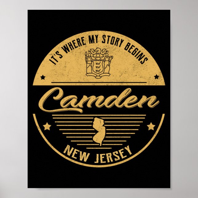 Poster Camden New Jersey Its Where My Story Begins _1  (Devant)
