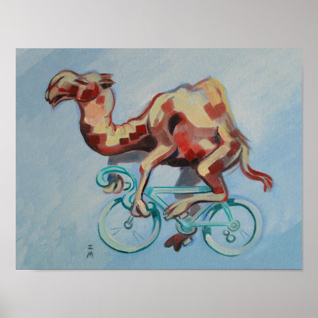 Poster Camel À Vélo (Devant)