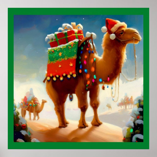 Poster Camel de Noël 2 (Devant)