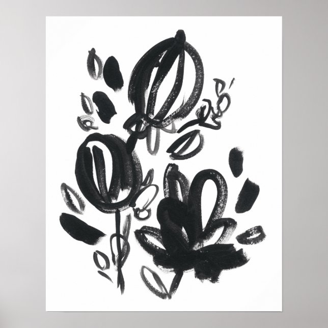 Poster Cameo Bloom - Noir et Blanc (Devant)
