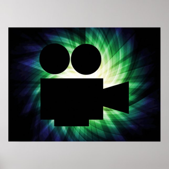 Poster Caméra de cinéma cool; film vidéo (Devant)