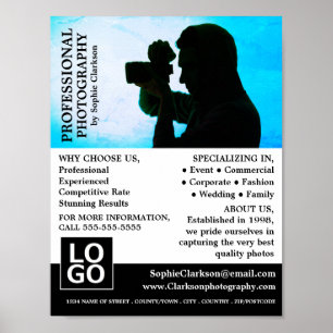 Poster Caméra Silhouette, Photographie, Location de photo