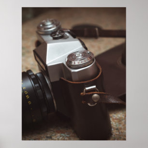Poster caméra vintage