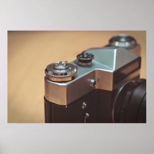 Poster caméra vintage