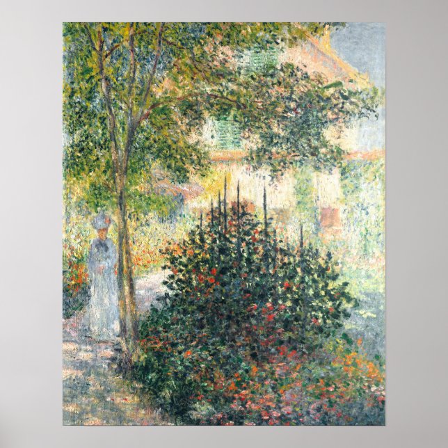Poster Camille Monet dans le jardin d'Argenteuil (1876) (Devant)