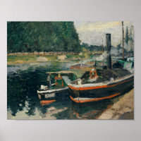 Camille Pissarro - Barges à Pontoise