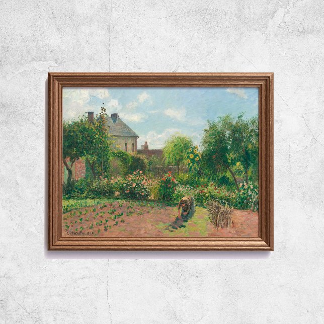 Poster Camille Pissarro Le Jardin de l'Artiste à Eragny A (Camille Pissarro The Artist's Garden At Eragny Art Poster
)