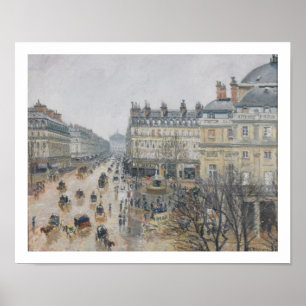 Poster Camille Pissarro   Place du Théâtre François, Pari
