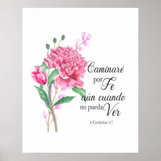 Poster Caminare por fe Póster