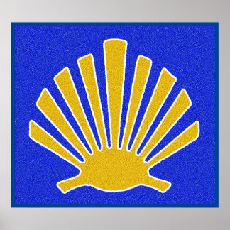 Poster Camino de Santiago Le chemin de saint Jacques 0256