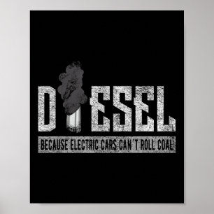 Poster Camion à charbon à rouleaux _ Camion à diesel Cami