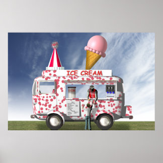 Poster Camion à glace