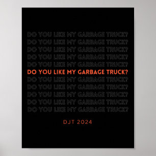 Poster Camion à ordures de Trump