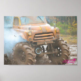 Poster Camion Bogging de boue