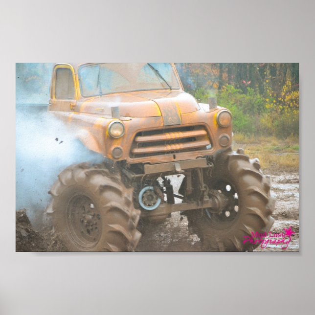 Poster Camion Bogging de boue (Devant)